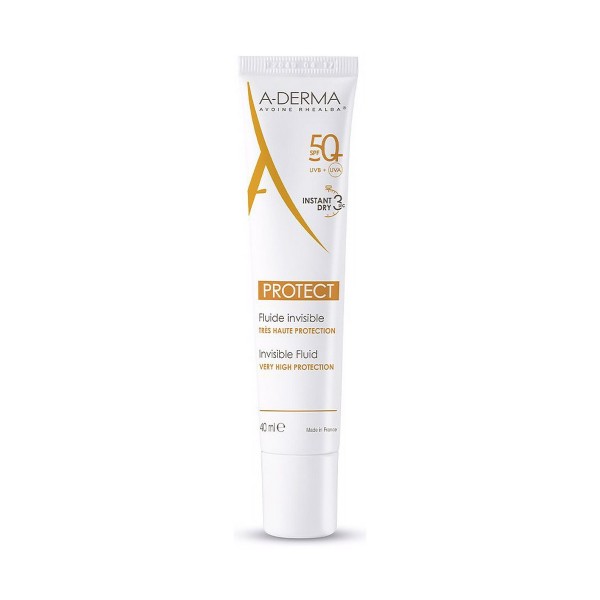 Päivituskreem näole A-Derma Protect Fluide Invisible SPF 50+ (40 ml)