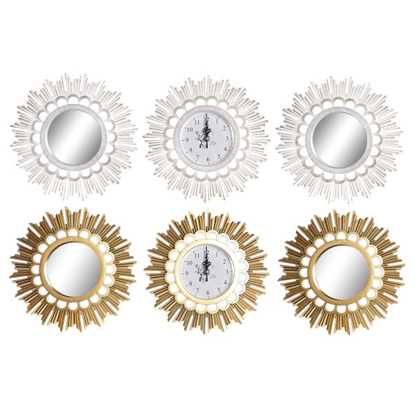 Seinakell DKD Home Decor Peegel PP (25 x 2,5 x 25 cm) (2 Ühikut)