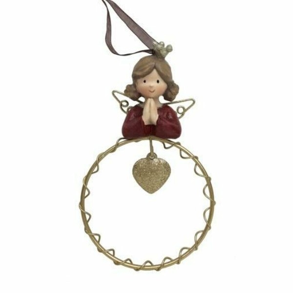 Новогоднее украшение DKD Home Decor Смола круги (9 x 3 x 13,5 cm) (6 штук)