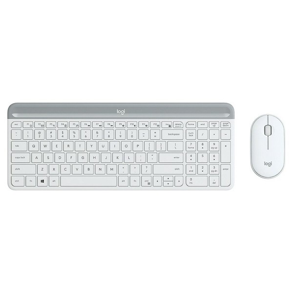 Näppäimistö ja hiiri Logitech MK470 Valkoinen Ranska AZERTY