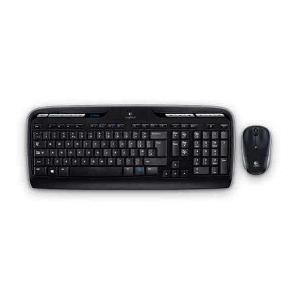 Klaviatūra ir belaidė pelė Logitech MK330 Juoda Ispaniška Qwerty