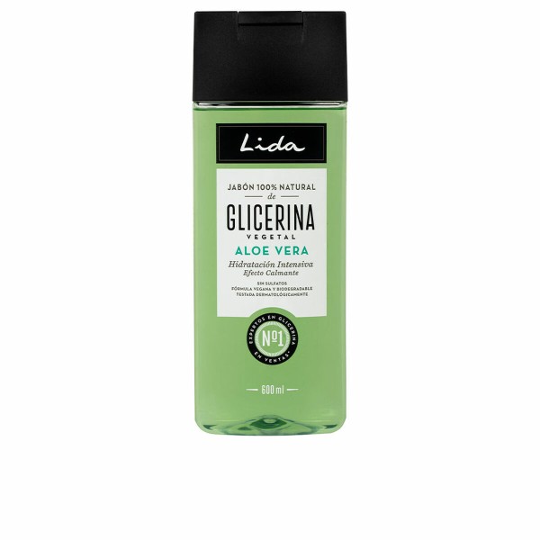 Nestemäinen aloe vera vartalosaippua Lida Jabón Natural 100-prosenttisesti luonnollinen 600 ml
