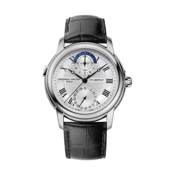 Vīriešu Pulkstenis Frederique Constant HYBRID MANUFACTURE BLUETOOTH Melns