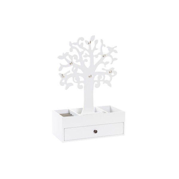 Jewelry box DKD Home Decor White MDF Wood (24 x 12 x 36 cm)
