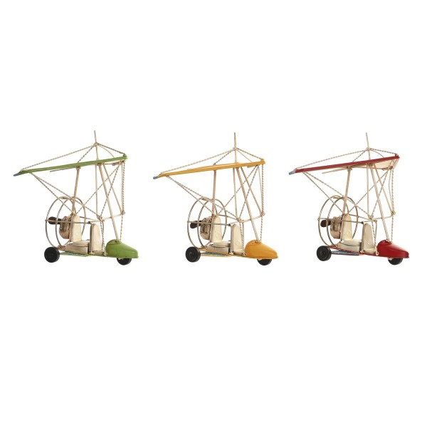 Dekoratyvinė figūrėlė DKD Home Decor Geltona Raudona Žalia Vintage 32 x 18,5 x 25 cm (3 Dalys)
