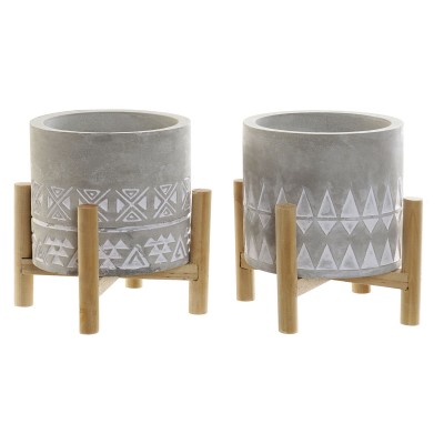 Svece DKD Home Decor Pelēks...