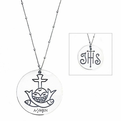 Ladies' Necklace Amen IHS -...