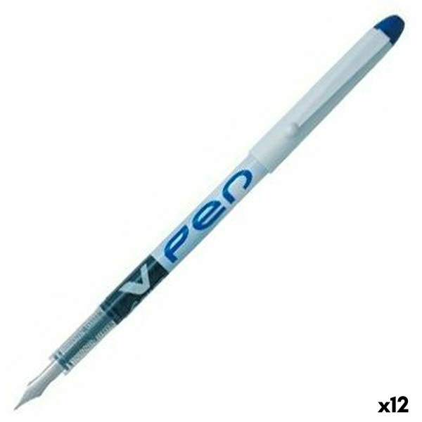 Vedela tindiga pliiats Pilot V Pen Kalligraafiapliiats Ühekordseks kasutamiseks Sinine 0,4 mm (12 Ühikut)