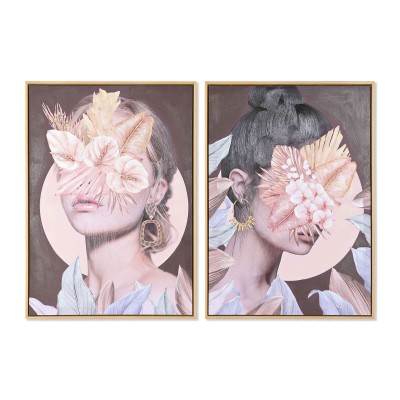 Glezna DKD Home Decor Цветы...