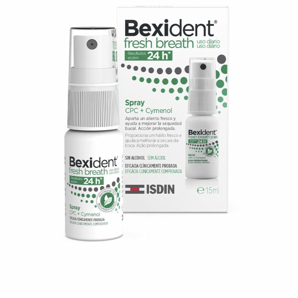 Suusuihke Isdin Bexident Fresh Breath 15 ml Spray Raikas hengitys