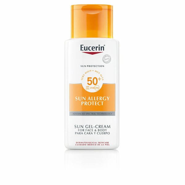 Sauļošanās krēma želeja Eucerin Sun Allergy Protect Krēmkrāsa Alerģiska āda 150 ml Spf 50