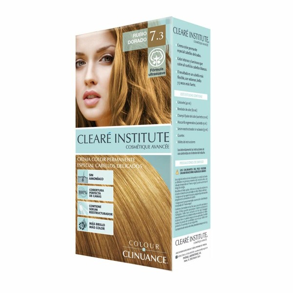 Nuolatinės spalvos dažymo kremas Clearé Institute Colour Clinuance Nº 7.3-rubio dorado
