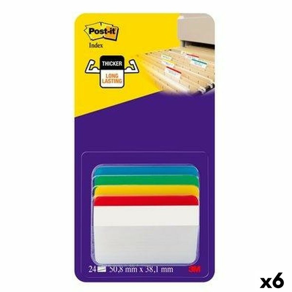 Набор клейких заметок Post-it Index Разноцветный 51 x 38 mm (6 штук)