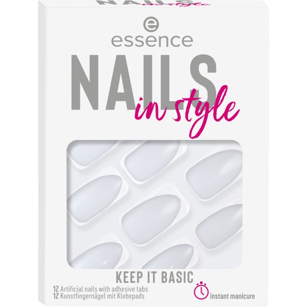 Dirbtiniai nagai Essence Nails In Style 12 Dalys 15-keep it basic