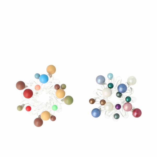 Hair ties Inca Multicolour Little balls (2 Pieces)