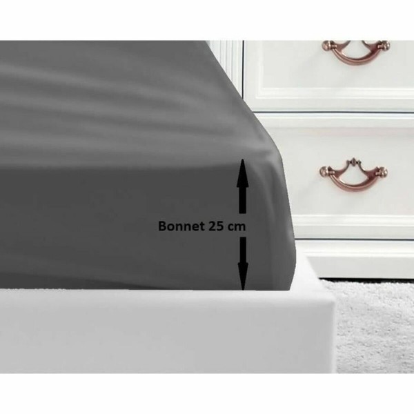 Sovitettu pohja-arkki Lovely Home Harmaa Tumman harmaa 90 x 190