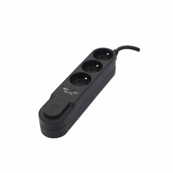 3-socket plugboard with power switch Chacon (1,5 m)