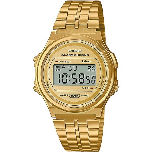 Unisex Pulkstenis Casio A171WEG-9AEF Zelts (Ø 37,5 mm)