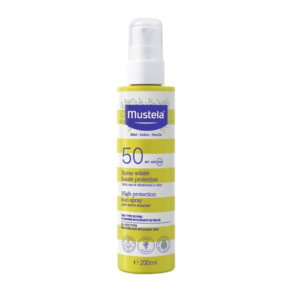 Purškiamas kremas nuo saulės vaikams Mustela Spf 50 200 ml