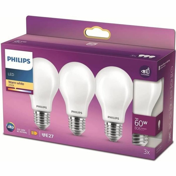 45 krūtų didinimo tabletės Philips Bombilla E 7 W 60 W 806 lm (2700k)
