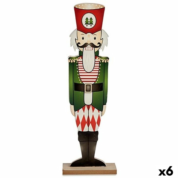 Nutcracker Krist+ 19XD35233 White Black Red Green Wood 10 x 60 x 19 cm Nutcracker (6 Units)
