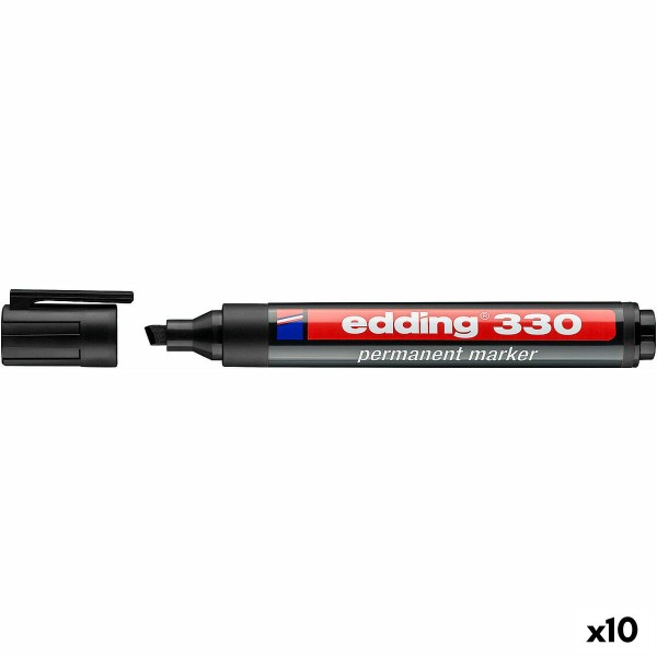 Постоянный маркер Edding 330 Чёрный (10 штук)