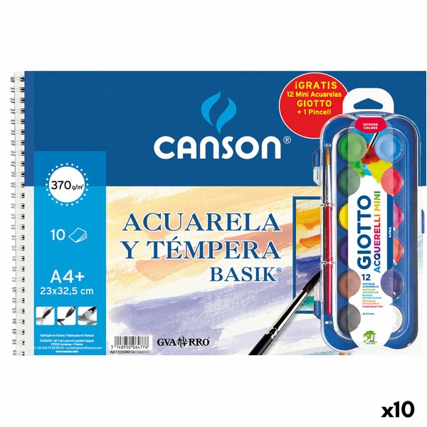 Piešimo bloknotas Canson Basik 23 x 32,5 cm A4+ (10 vnt.)