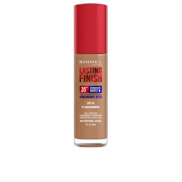 Жидкая основа для макияжа Rimmel London Lasting Finish Nº 400 Natural Beige Spf 20 30 ml