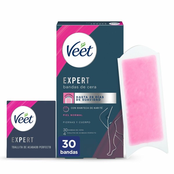 Депиляционные полоски для тела Veet Expert (30 штук)