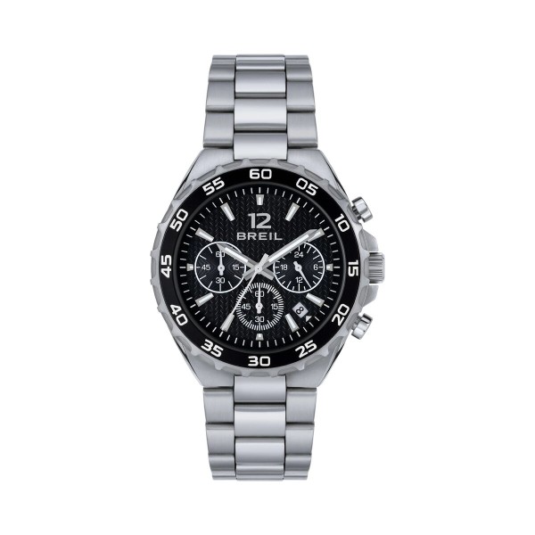 Miesten rannekellot Breil TW1947 Musta Hopeinen