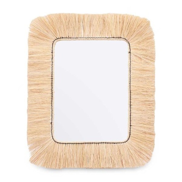 Wall mirror RI-6065 Brown 77 x 67 x 3 cm Rectangular