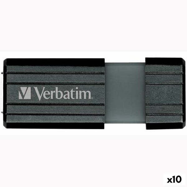 USB-tikku Verbatim PinStripe Musta 64 GB