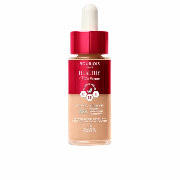 Šķidrā Grima Bāze Bourjois Healthy Mix Serums Nº 55N Deep beige 30 ml