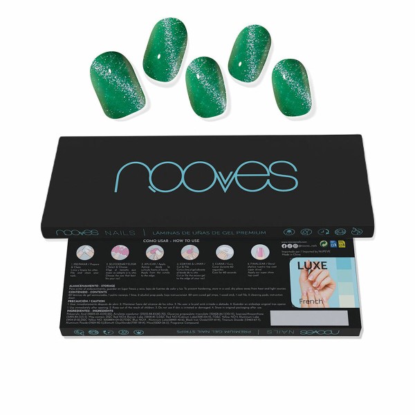 Gel Nail Foils Nooves Cat eye green (20 vnt.)