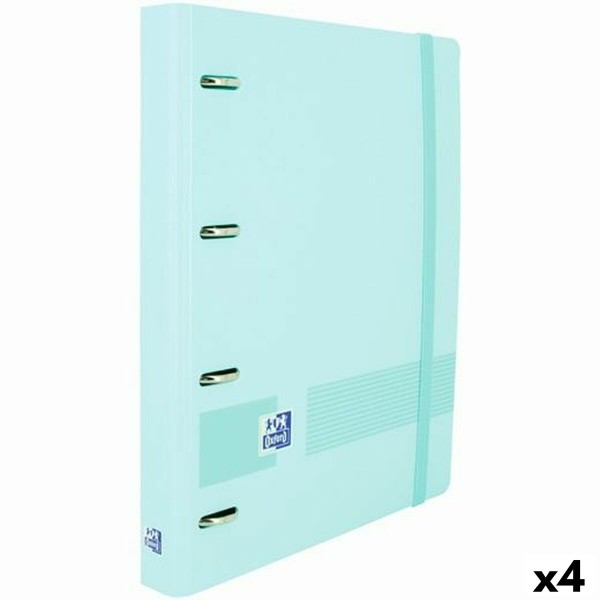 Ring binder Oxford EuropeanBinder Pastel Blue A4+ (4 Units)