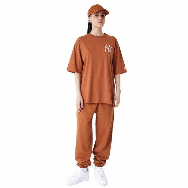 Vīriešu Krekls ar Īsām Piedurknēm New Era LEAGUE ESSNTLS LC OS TEE NEYYAN 60435552 Brūns (L)