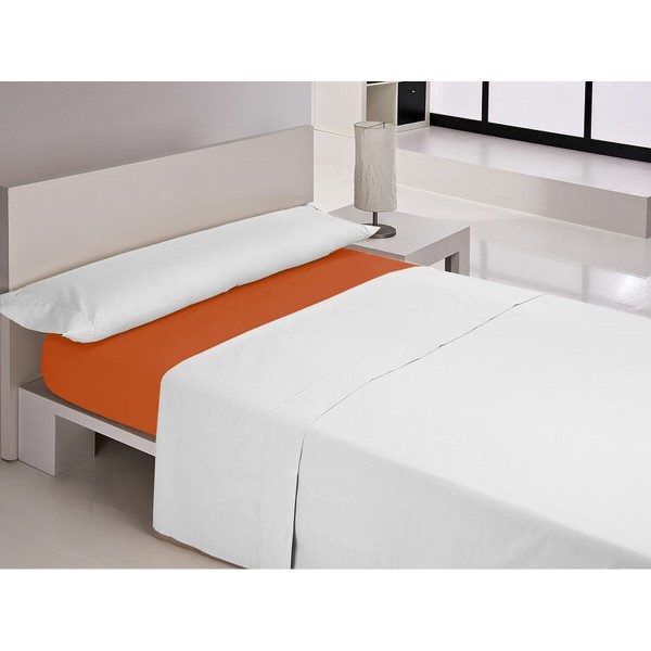 Fitted bottom sheet Happy Home MIX COLORS Orange King size 160 x 200 + 30 cm