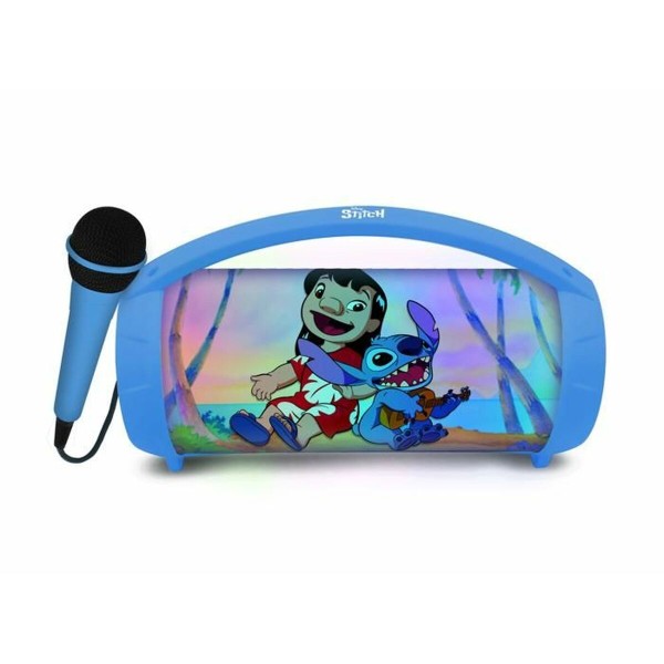Bluetooth-динамик с караоке-микрофоном Lexibook Stitch Disney Синий