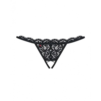 Black Lace Thong Obsessive...