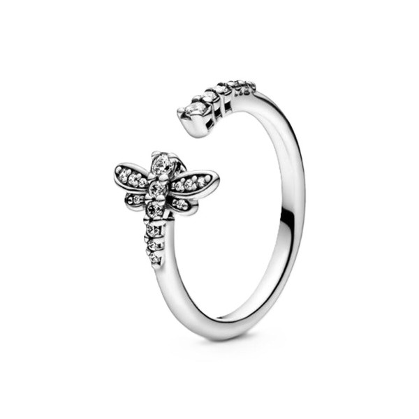 Naisten sormus Pandora SPARKLING DRAGONFLY - RING - SIZE 54