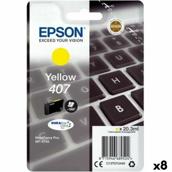 Originaalne Tindikassett Epson WorkForce Pro 4745 Series Kollane (8 Ühikut)