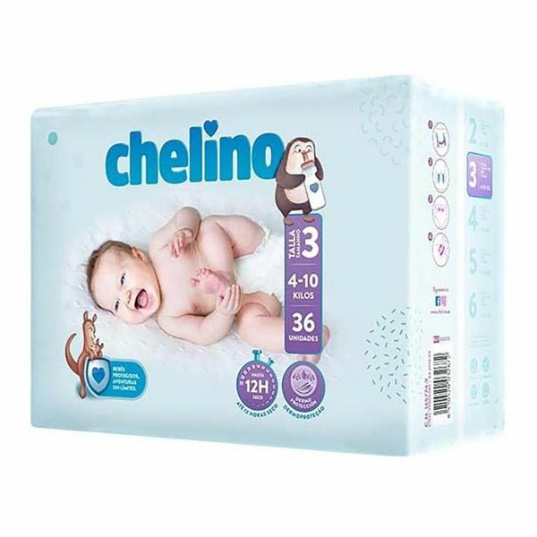 Vienkartinės sauskelnės Chelino (36 uds)