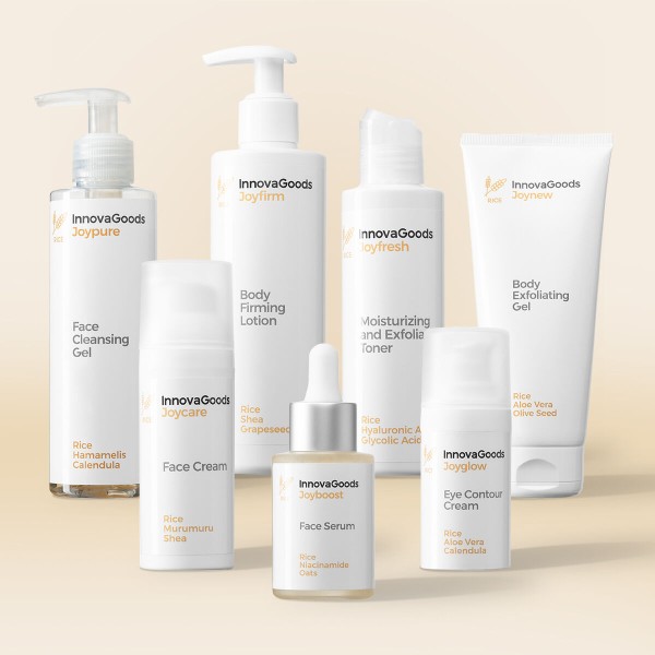 Kasvojen ja vartalon rutiinipaketti Rice InnovaGoods