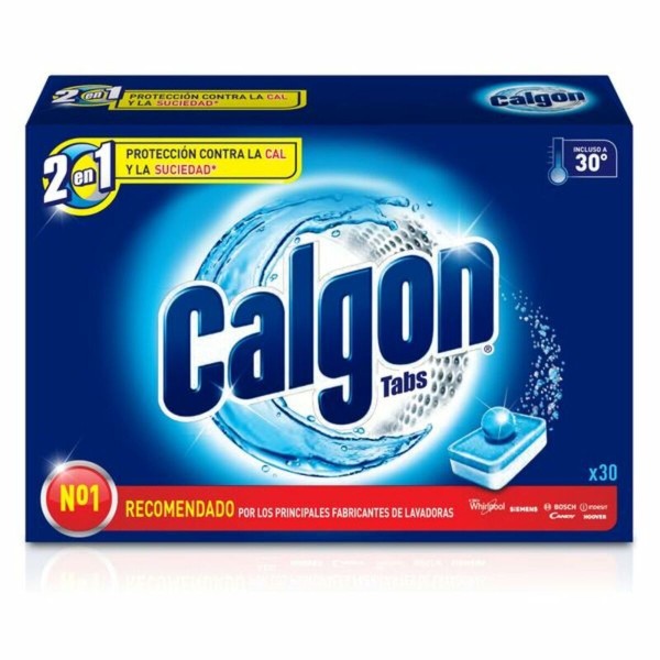 Pret kaļķakmeni Calgon