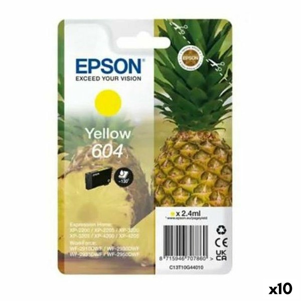 Originali rašalo kasetė Epson XP-2200 WF-2910DWF Geltona Juoda (10 vnt.)