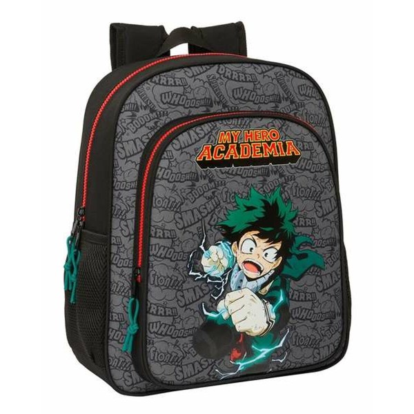 Skolas soma My Hero Academia Melns 32 X 38 X 12 cm