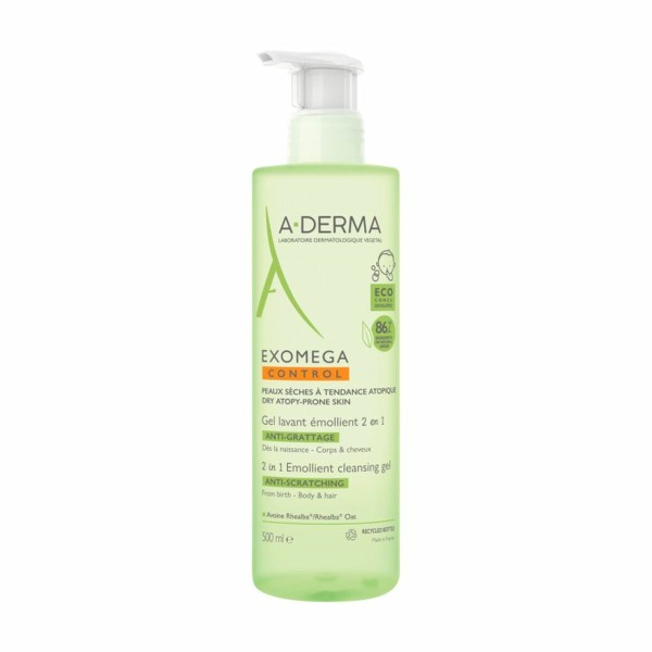 Kasvojen aurinkovoide A-Derma Exomega Control 500 ml