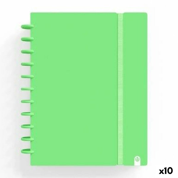 Book of Rings Carchivo INGENIOX Green A4 100 Sheets (10 Units)