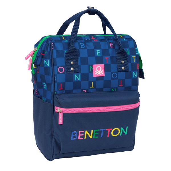 Школьный рюкзак Benetton benetton Тёмно Синий 27 x 40 x 19 cm
