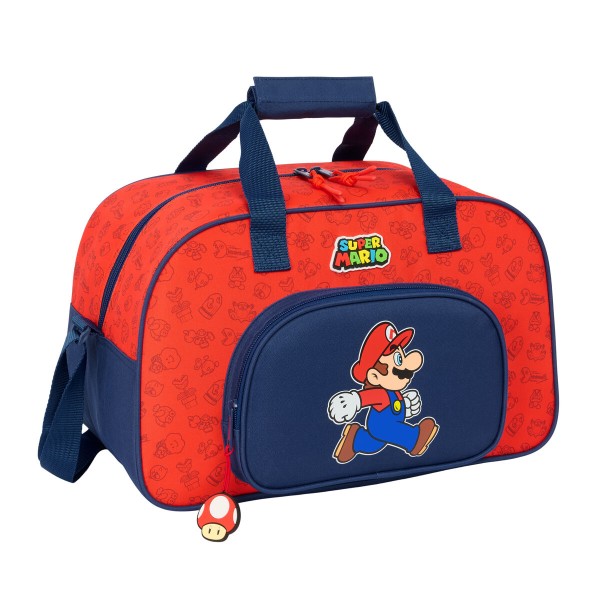 Spordikott Super Mario Trick Punane Tumesinine 40 x 24 x 23 cm